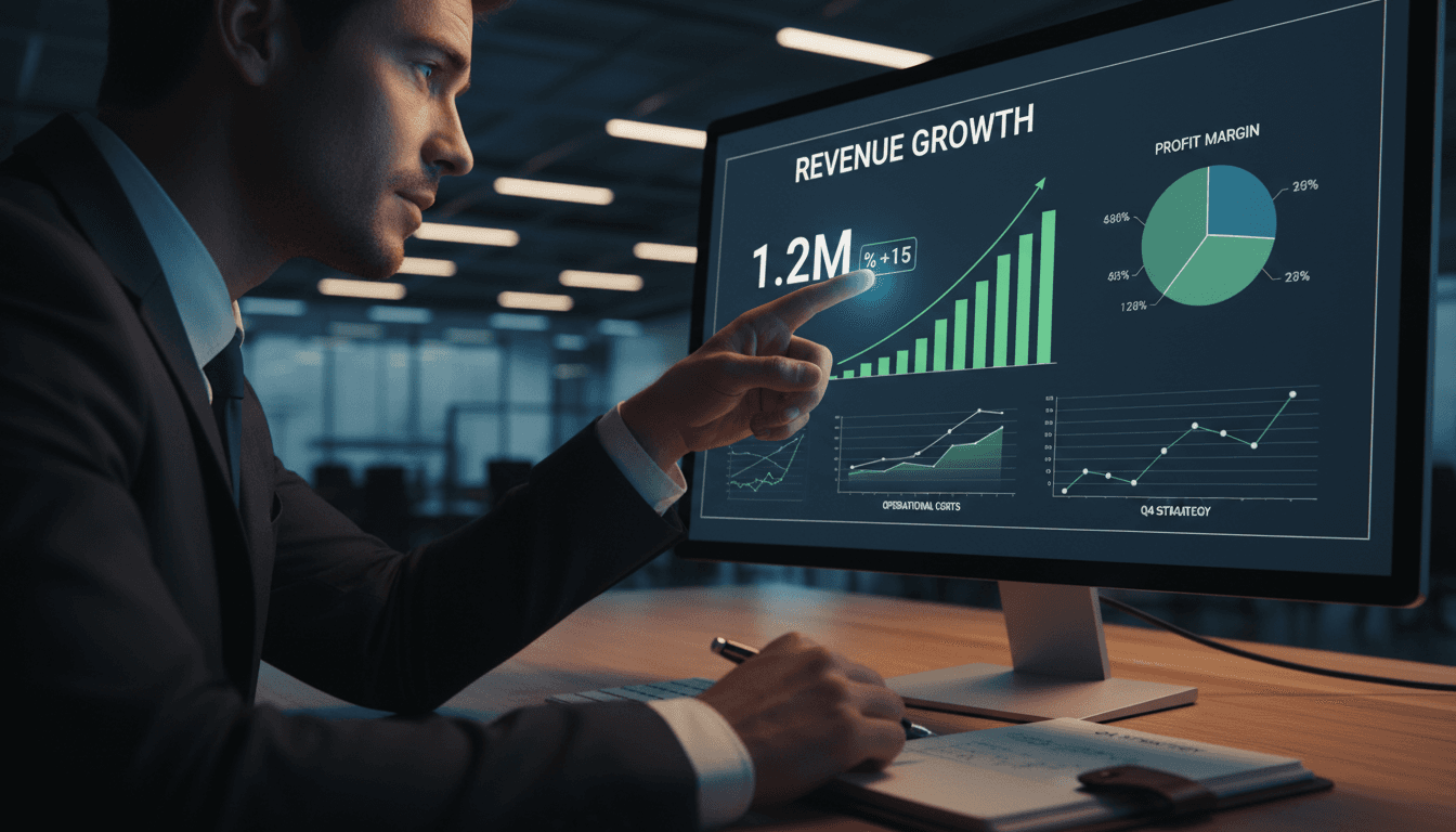 Entity stabilization financial analysis and dashboard review