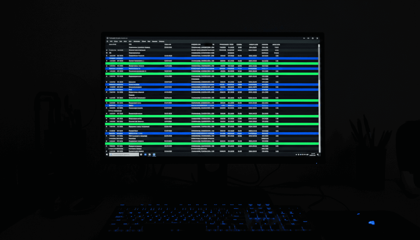 Data spreadsheet showing medical claim payments
