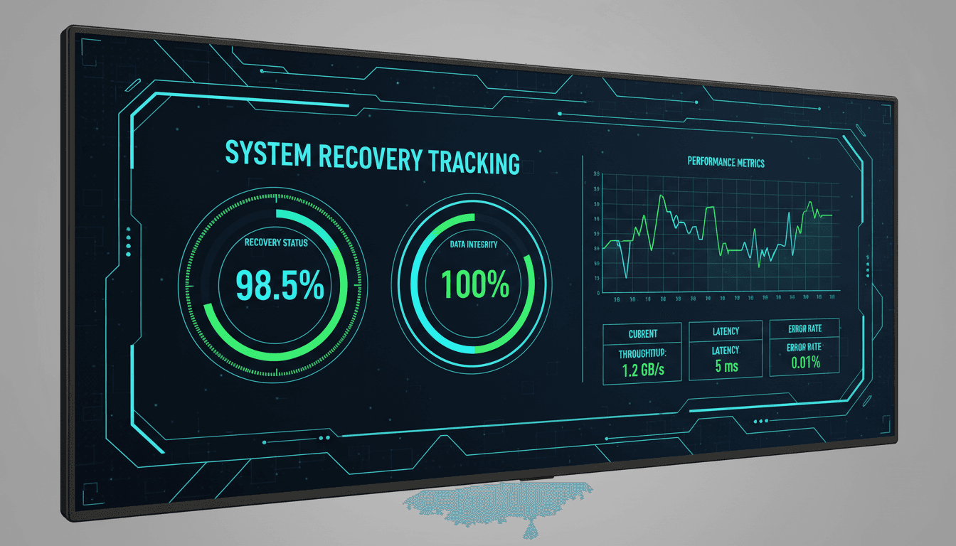 Real-time revenue tracking dashboard with claim recovery data