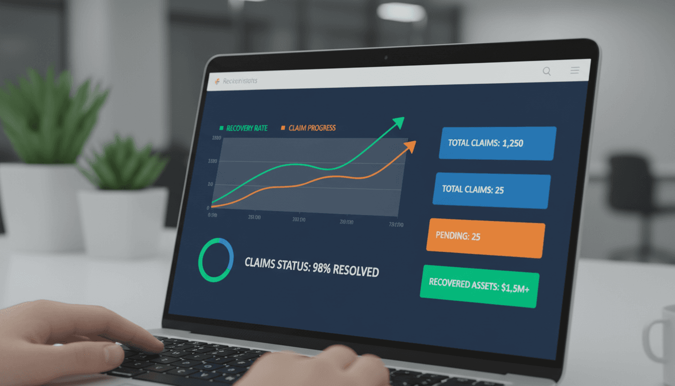 Real-time recovery tracking dashboard