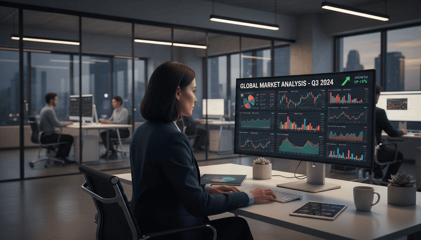 Data analyst reviewing claim recovery metrics on dashboard